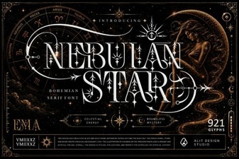 Nebulan Star: a Font for Creative Design Projects