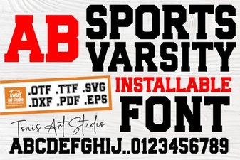 Craft School Spirit with Sports Varsity Fonts