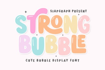 Bold Bubble Fonts for Creative Design Projects