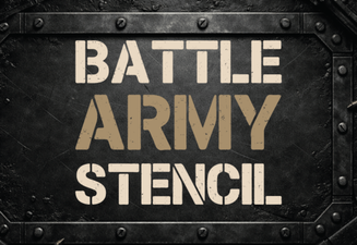 Battle Army Fonts: Design Assets & Creative Stencil Ideas
