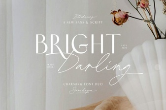 Bright Darling Duo: a Creative Font Pairing for Designers