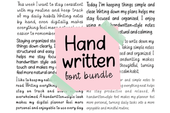 Unique Handwritten Font Designs for Your Projects