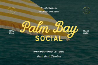 Palm Bay Font: Modern Social Brand Design