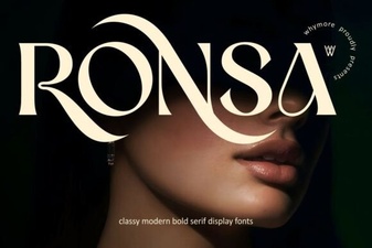 Modern Fonts & Typography Ideas with Ronsa
